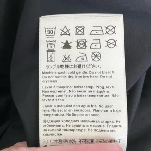 RARE Escada Sport Genuine Fur/Shearling Biker Down Puffer Jacket Coat EU 36 US 6 - Picture 15 of 16